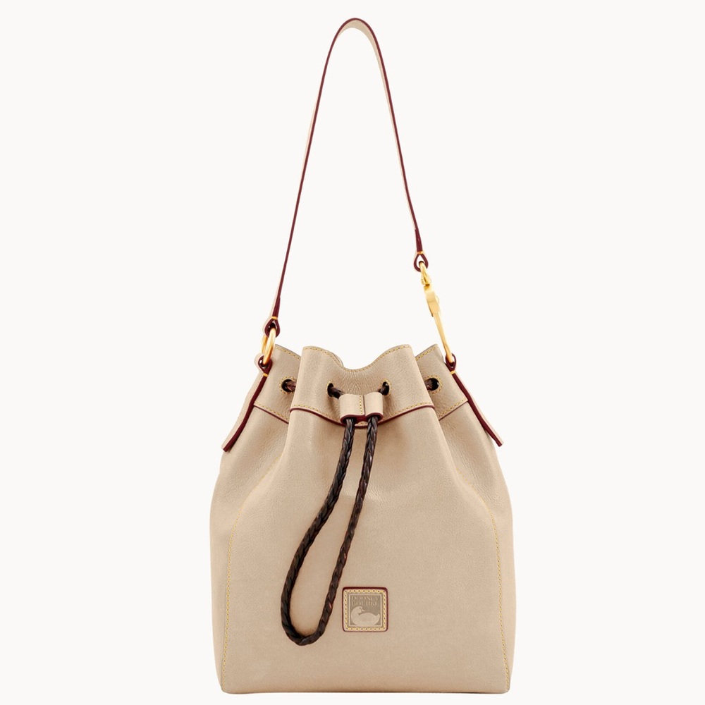 Dooney & Bourke Cream Bucket Bag